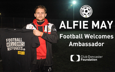 MAY STARTS NEW ROLE AS FOOTBALL WELCOMES AMBASSADOR